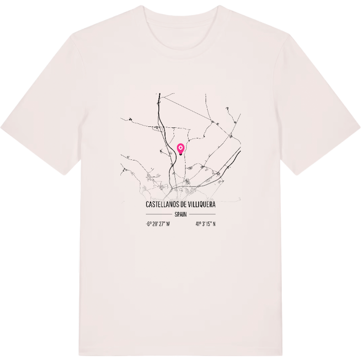 Castellanos de Villiquera map t-shirt – t-shirt from PinShirt