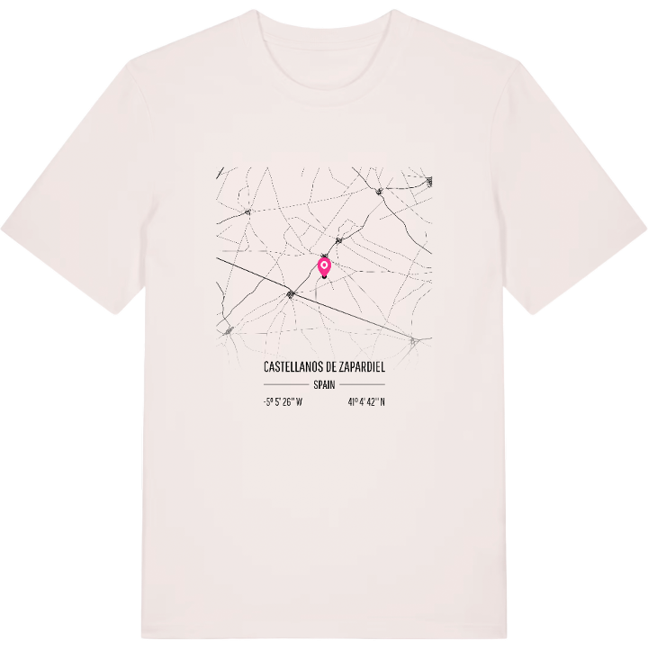Castellanos de Zapardiel map t-shirt – t-shirt from PinShirt