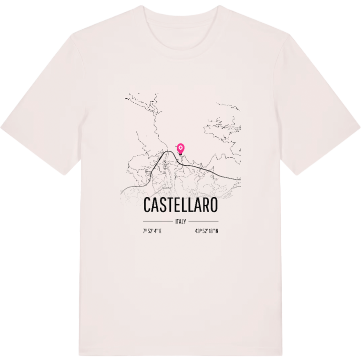 Castellaro map t-shirt – t-shirt from PinShirt