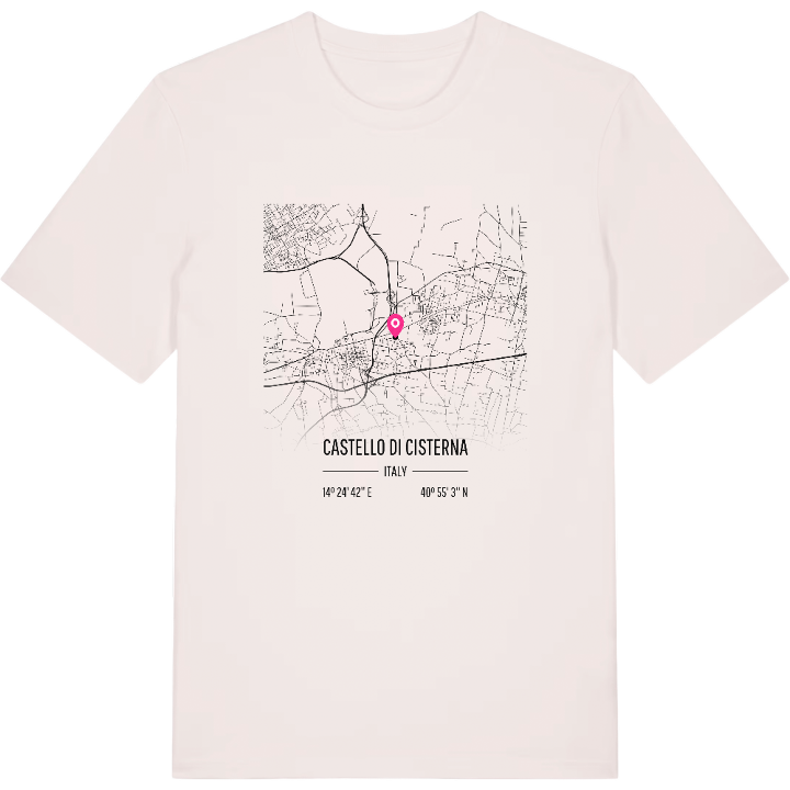 Castello di Cisterna map t-shirt – t-shirt from PinShirt