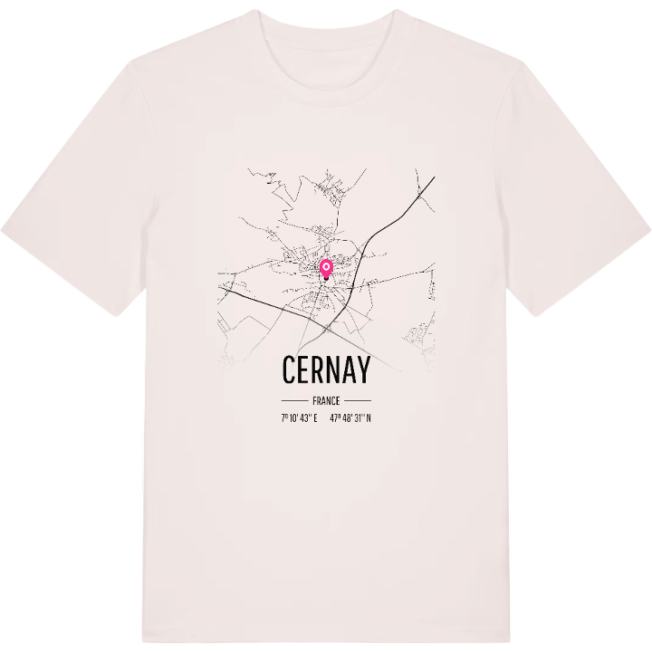 Cernay map t-shirt – t-shirt from PinShirt