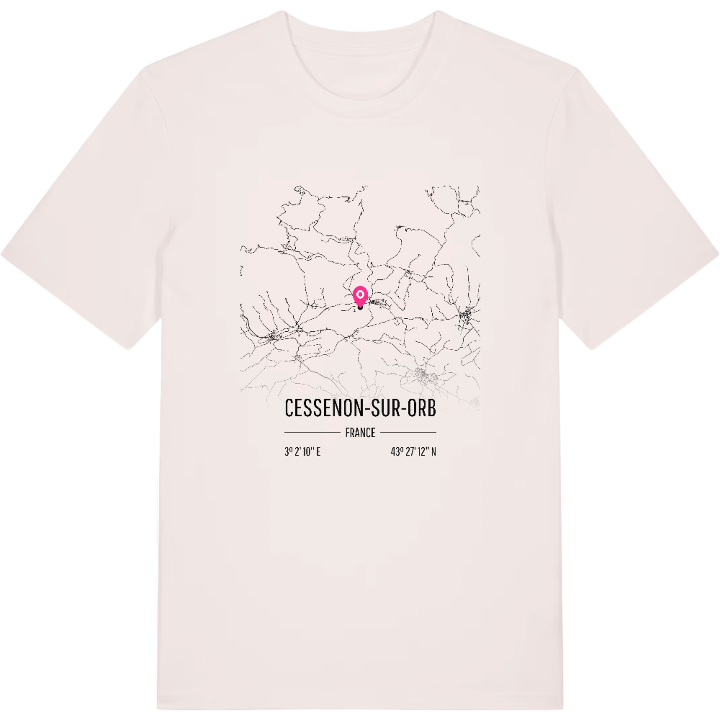 Cessenon-sur-Orb map t-shirt – t-shirt from PinShirt