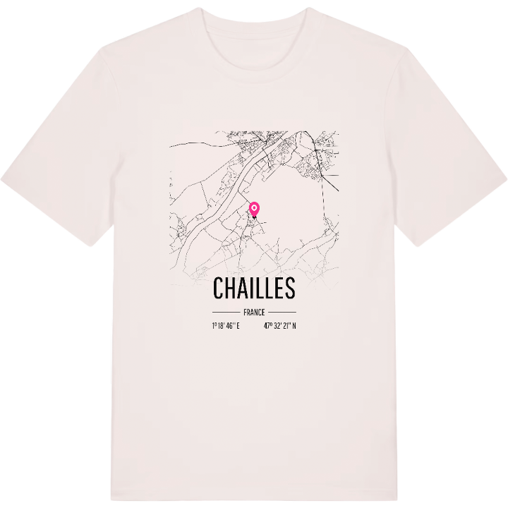Chailles map t-shirt – t-shirt from PinShirt