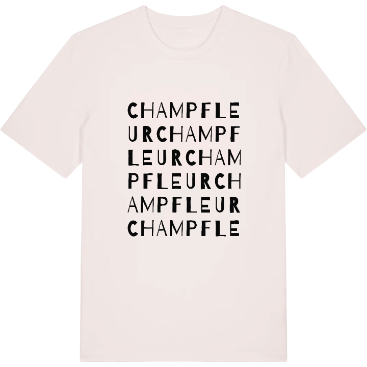 Champfleur wordplay t-shirt – t-shirt from PinShirt