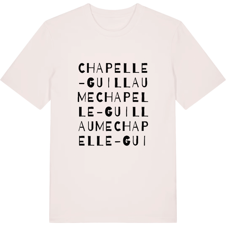 Chapelle-Guillaume wordplay t-shirt – t-shirt from PinShirt