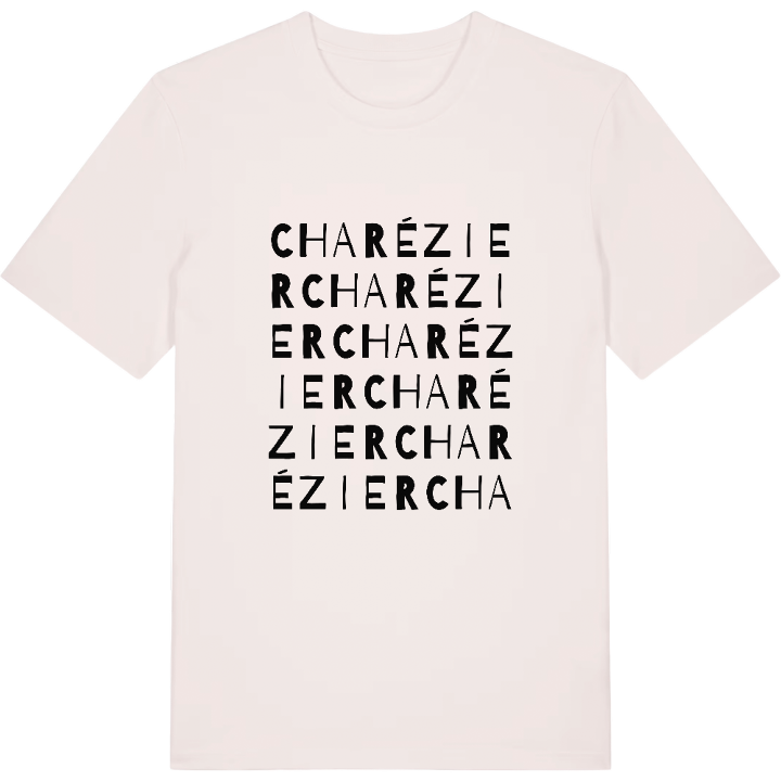 Charézier wordplay t-shirt – t-shirt from PinShirt