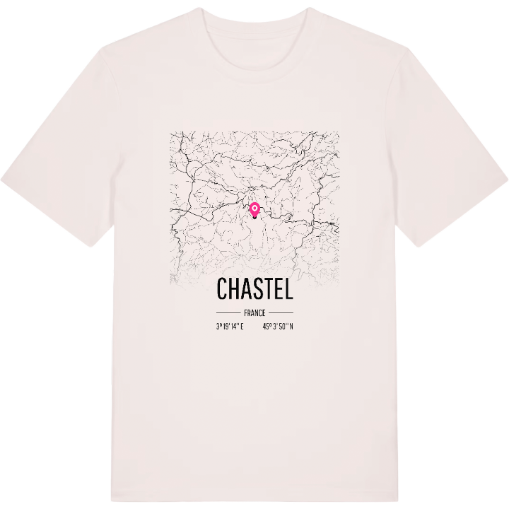 Chastel map t-shirt – t-shirt from PinShirt