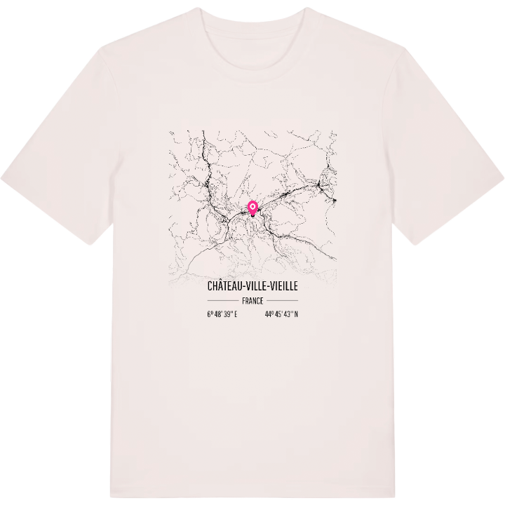 Château-Ville-Vieille map t-shirt – t-shirt from PinShirt