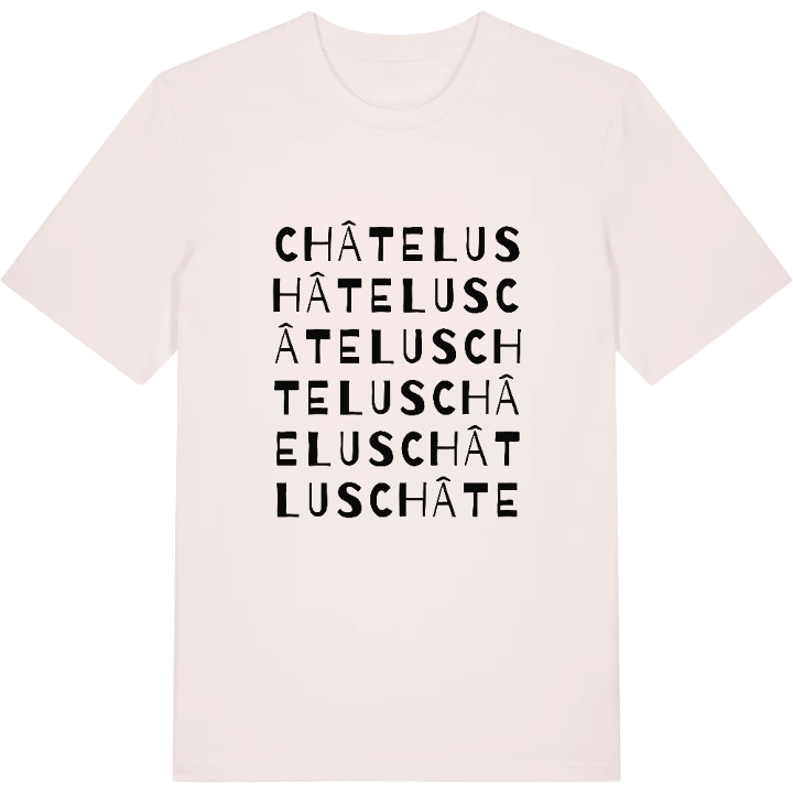 Châtelus wordplay t-shirt – t-shirt from PinShirt