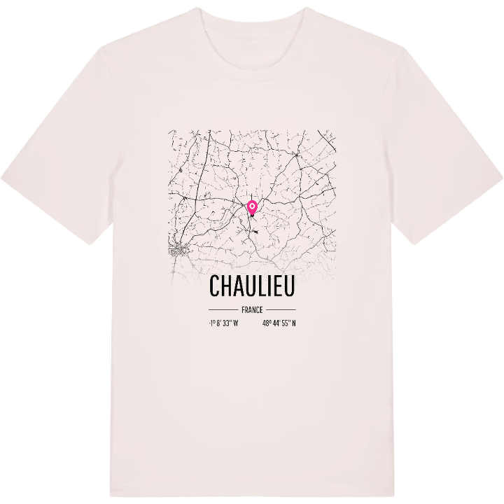 Chaulieu map t-shirt – t-shirt from PinShirt