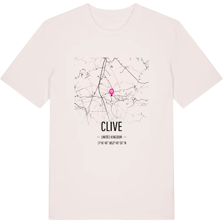 Clive map t-shirt – t-shirt from PinShirt