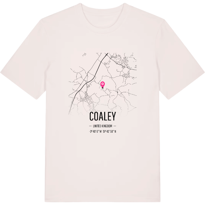 Coaley map t-shirt – t-shirt from PinShirt