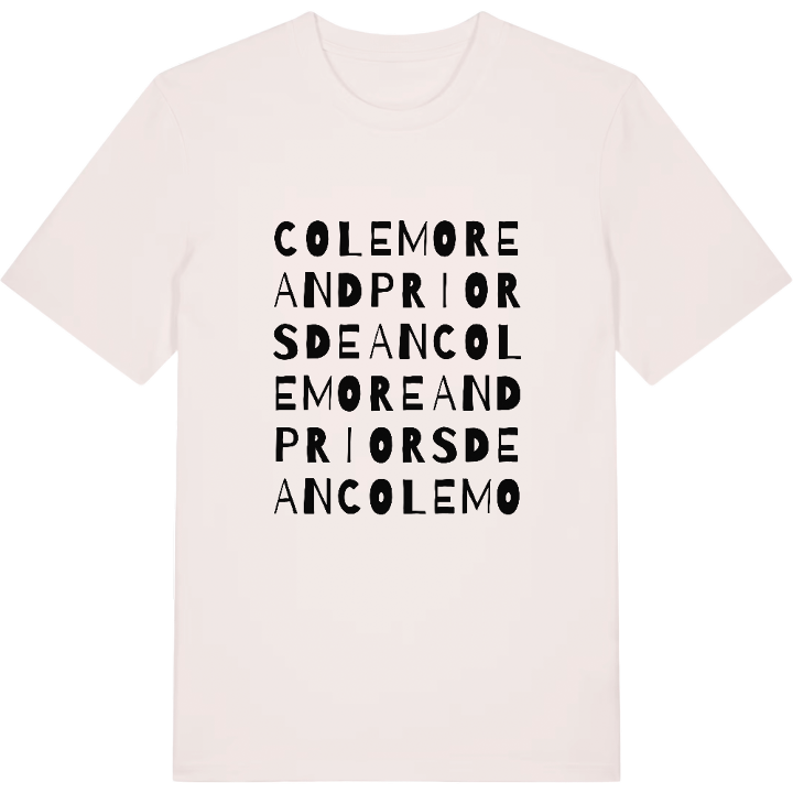 Colemore and Priors Dean wordplay t-shirt – t-shirt from PinShirt