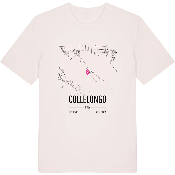Collelongo map t-shirt – t-shirt from PinShirt
