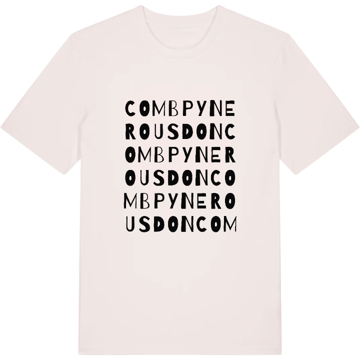 Combpyne Rousdon wordplay t-shirt – t-shirt from PinShirt