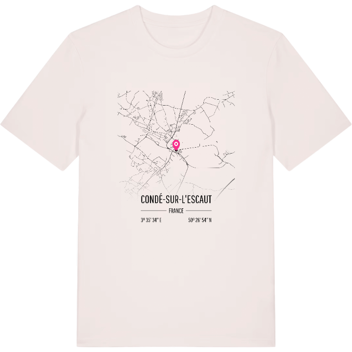 Condé-sur-l'Escaut map t-shirt – t-shirt from PinShirt