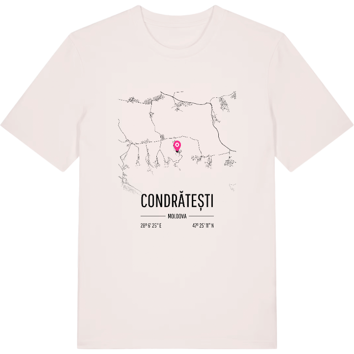 Condrătești map t-shirt – t-shirt from PinShirt