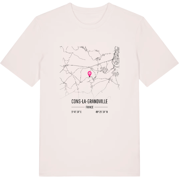 Cons-la-Grandville map t-shirt – t-shirt from PinShirt