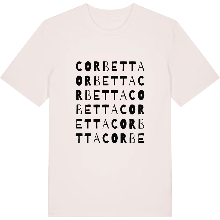 Corbetta wordplay t-shirt – t-shirt from PinShirt