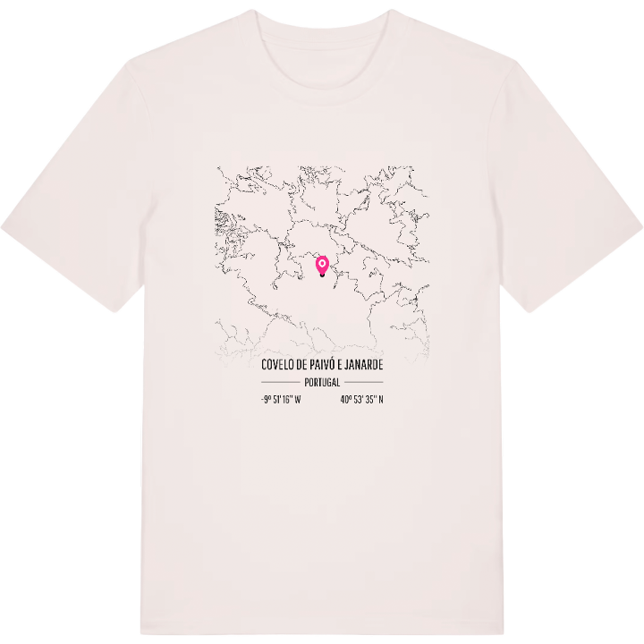 Covelo de Paivó e Janarde map t-shirt – t-shirt from PinShirt