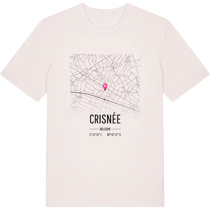 Crisnée map t-shirt – t-shirt from PinShirt
