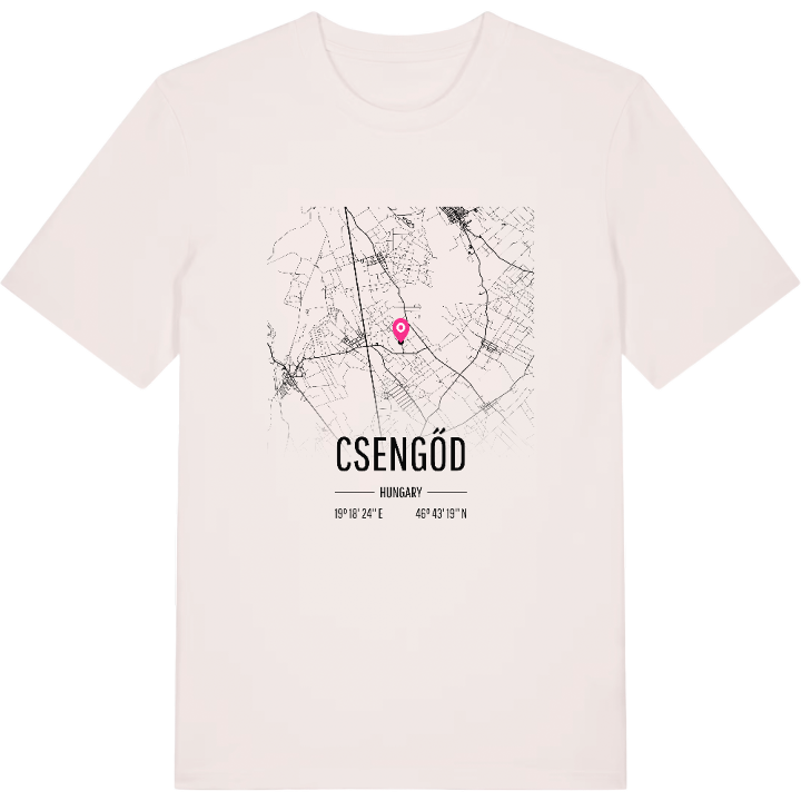 Csengőd map t-shirt – t-shirt from PinShirt