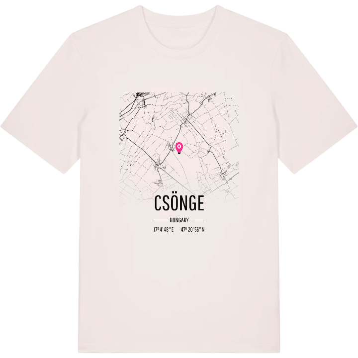 Csönge map t-shirt – t-shirt from PinShirt
