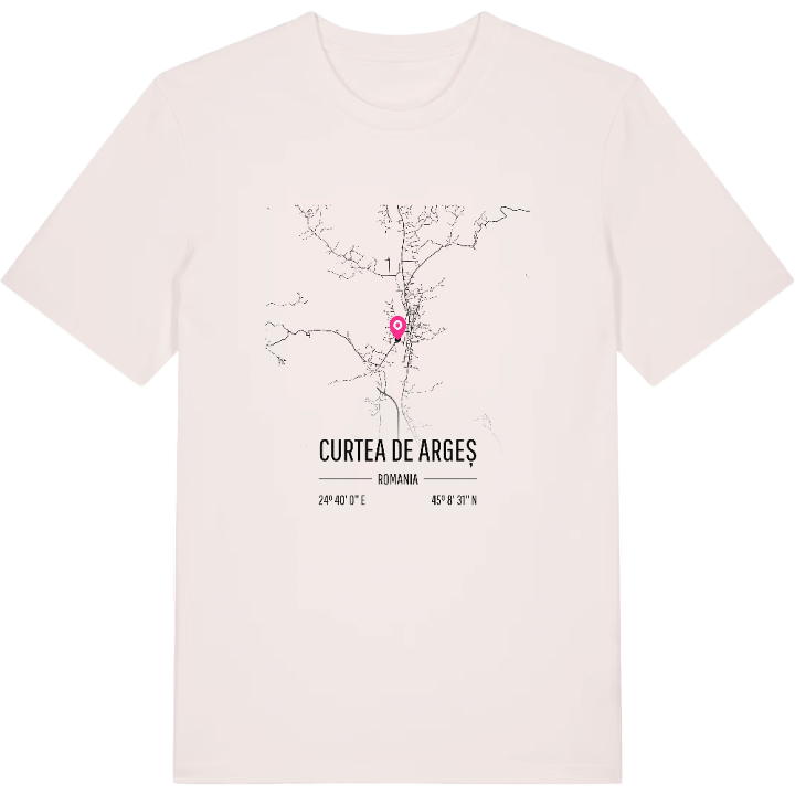 Curtea de Argeș map t-shirt – t-shirt from PinShirt