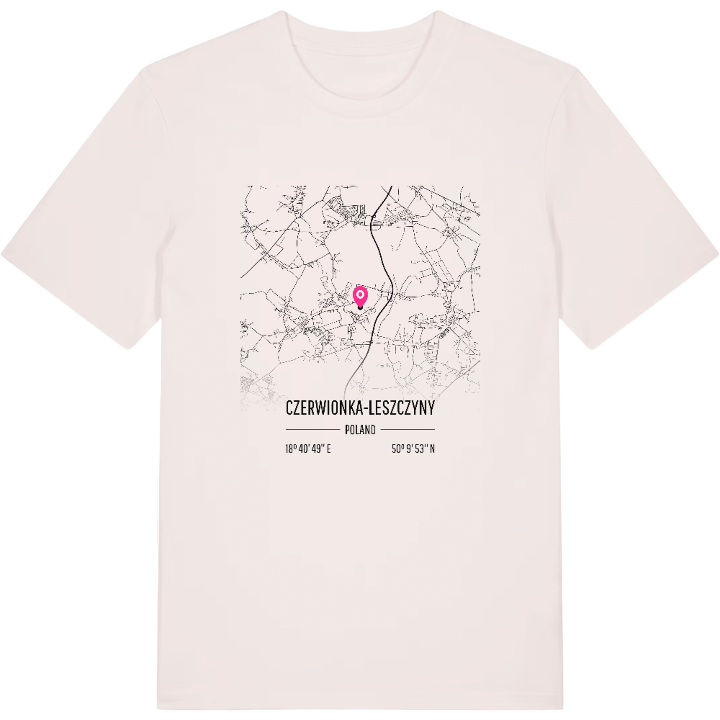 Czerwionka-Leszczyny map t-shirt – t-shirt from PinShirt