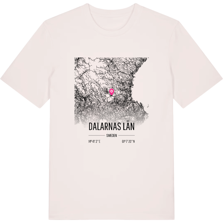 Dalarnas län map t-shirt – t-shirt from PinShirt