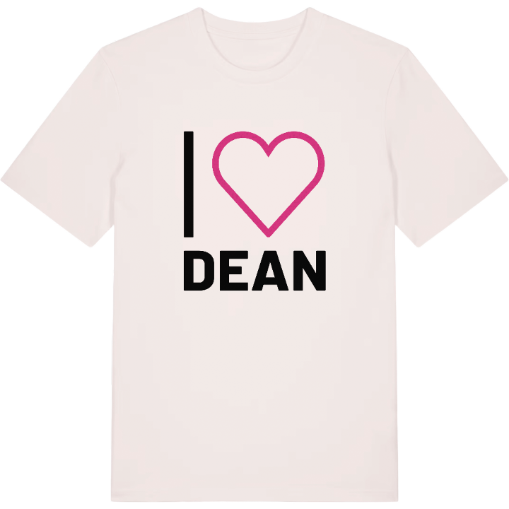 I love Dean t-shirt large print – t-shirt from PinShirt