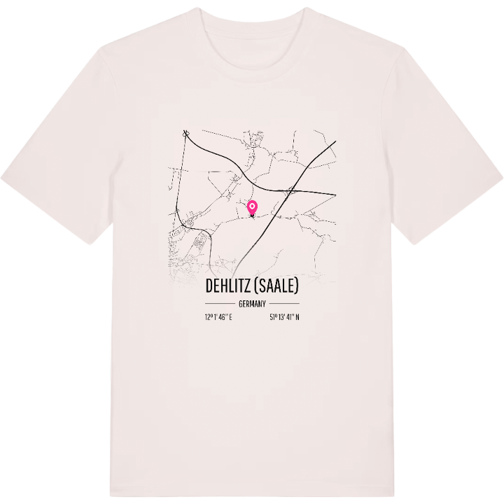 Dehlitz (Saale) map t-shirt – t-shirt from PinShirt