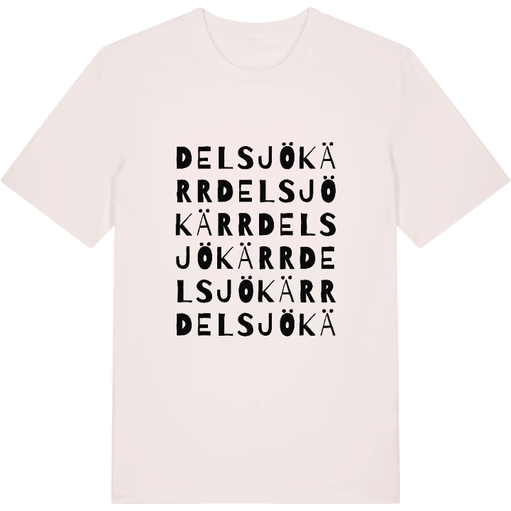 Delsjökärr wordplay t-shirt – t-shirt from PinShirt