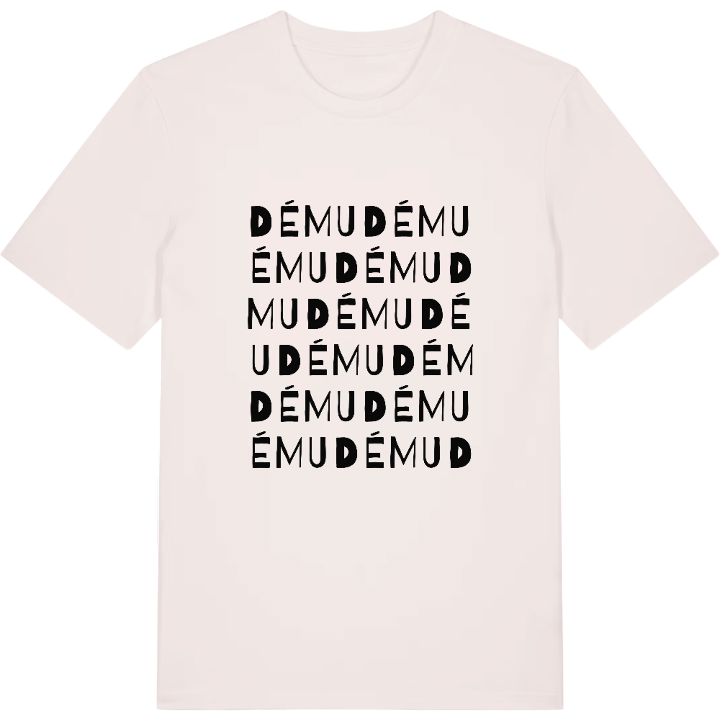 Dému wordplay t-shirt – t-shirt from PinShirt