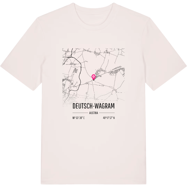 Deutsch-Wagram map t-shirt – t-shirt from PinShirt