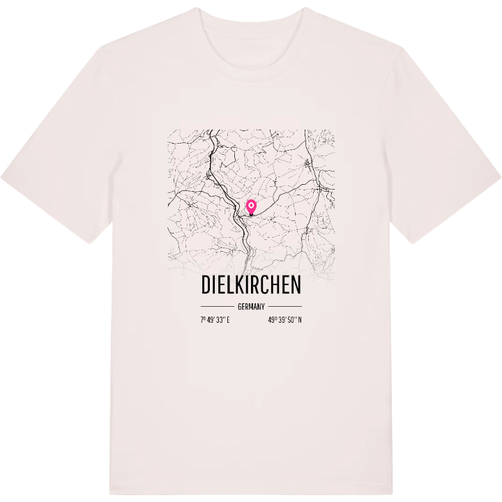 Dielkirchen map t-shirt – t-shirt from PinShirt