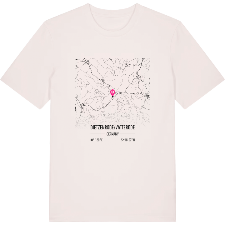 Dietzenrode/Vatterode map t-shirt – t-shirt from PinShirt