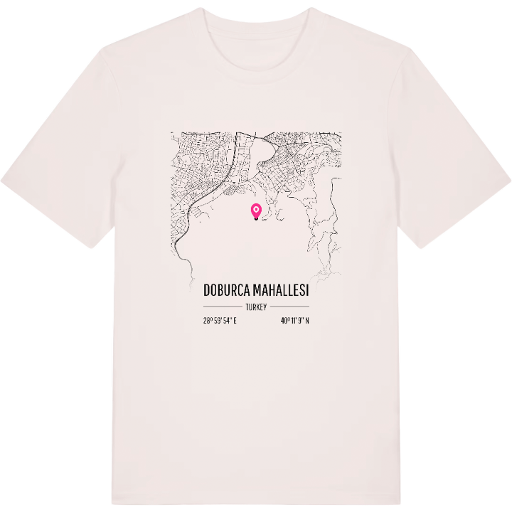 Doburca Mahallesi map t-shirt – t-shirt from PinShirt