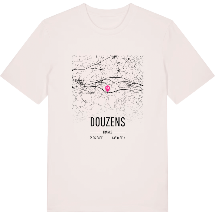 Douzens map t-shirt – t-shirt from PinShirt