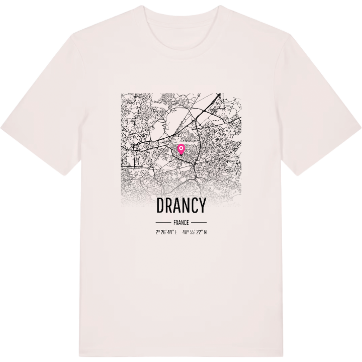 Drancy map t-shirt – t-shirt from PinShirt