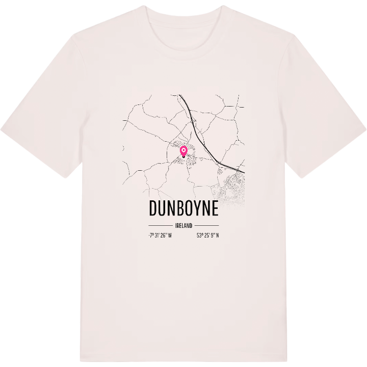 Dunboyne map t-shirt – t-shirt from PinShirt