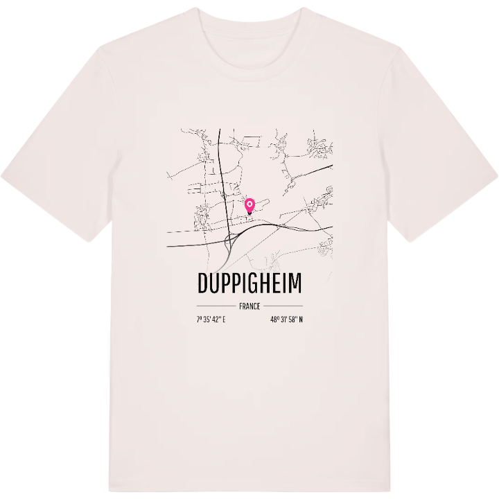 Duppigheim map t-shirt – t-shirt from PinShirt