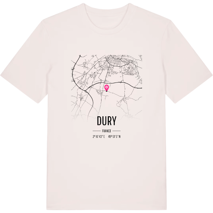 Dury map t-shirt – t-shirt from PinShirt