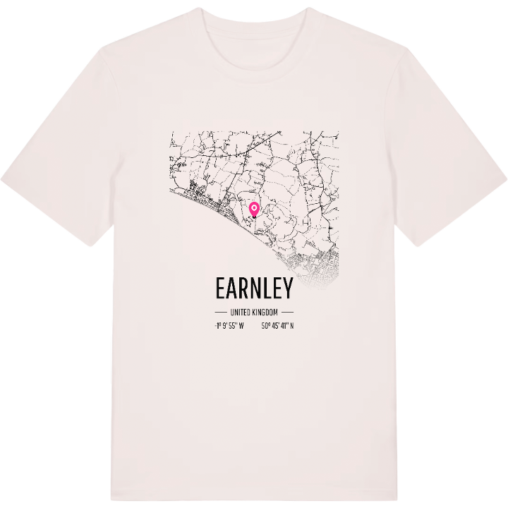 Earnley map t-shirt – t-shirt from PinShirt