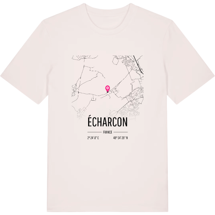 Écharcon map t-shirt – t-shirt from PinShirt