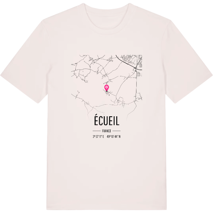 Écueil map t-shirt – t-shirt from PinShirt