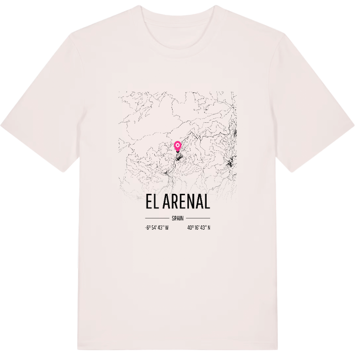 El Arenal map t-shirt – t-shirt from PinShirt