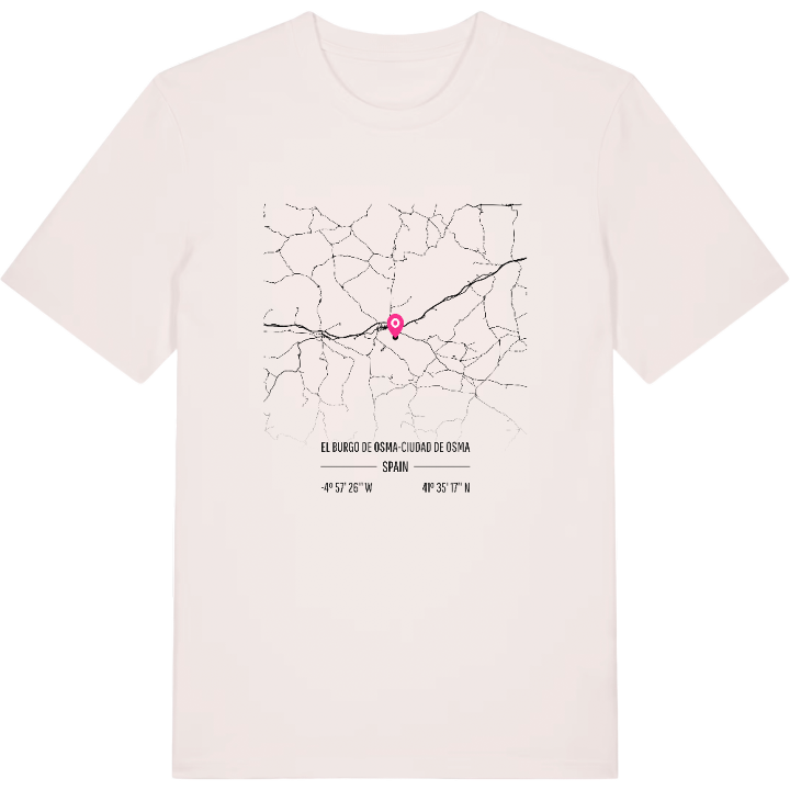 El Burgo de Osma-Ciudad de Osma map t-shirt – t-shirt from PinShirt
