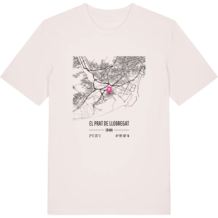 el Prat de Llobregat map t-shirt – t-shirt from PinShirt