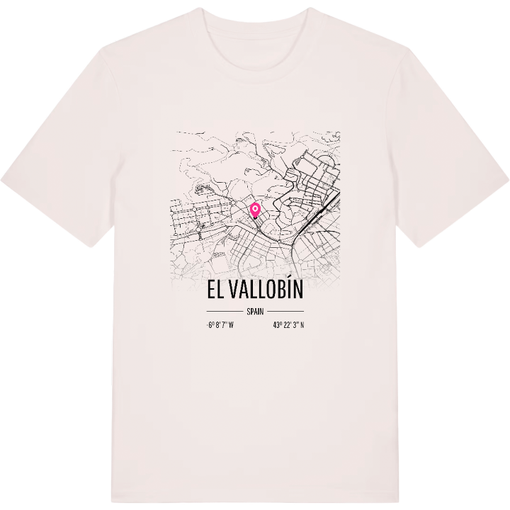 El Vallobín map t-shirt – t-shirt from PinShirt